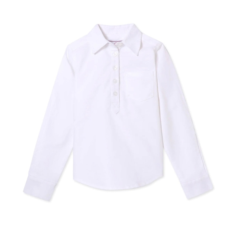 Classic Prep White Oxford Jensen Relaxed Poppover